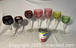 MaxSold Auction: Coloured Etched Glass Stemware - Toronto (Ontario, Canada) SELLER MANAGED Moving Online Auction - Queenslea Avenue
