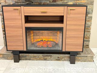 MaxSold Auction: Electric fireplace with cabinet/drawers  - Toronto (Ontario, Canada) SELLER MANAGED Moving Online Auction - Queenslea Avenue