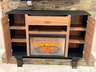 MaxSold Auction: Electric fireplace with cabinet/drawers  - Toronto (Ontario, Canada) SELLER MANAGED Moving Online Auction - Queenslea Avenue