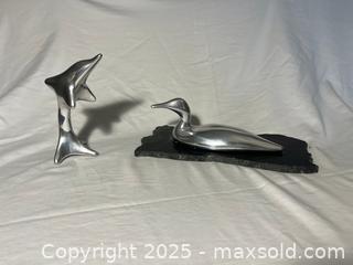 MaxSold Auction: Hoselton Figurines - Loon and Dolphin - Toronto (Ontario, Canada) SELLER MANAGED Moving Online Auction - Queenslea Avenue