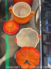 MaxSold Auction: Le Creuset Flame Orange Set of 3 - Trent Hills (Ontario, Canada) PARTNER MANAGED Estate Sale Online Auction - Allen Drive