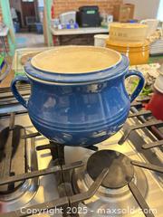 MaxSold Auction: Le Creuset Stoneware Two-Handled Covered Soup Pot, Blue - Trent Hills (Ontario, Canada) PARTNER MANAGED Estate Sale Online Auction - Allen Drive
