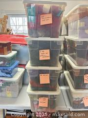 MaxSold Auction: Lot of Sock Yarn, Multiple Tubs — 60-100 Skeins, Assorted Colors - Trent Hills (Ontario, Canada) PARTNER MANAGED Estate Sale Online Auction - Allen Drive