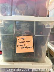 MaxSold Auction: Lot of Sock Yarn, Multiple Tubs — 60-100 Skeins, Assorted Colors - Trent Hills (Ontario, Canada) PARTNER MANAGED Estate Sale Online Auction - Allen Drive