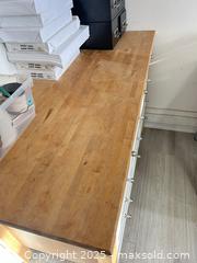 MaxSold Auction: Multi-Drawer Workbench with Butcher Block Top, 12 Drawers - Trent Hills (Ontario, Canada) PARTNER MANAGED Estate Sale Online Auction - Allen Drive