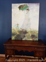 MaxSold Auction: Canvas Print: Woman with Parasol by Claude Monet - Pickering (Ontario, Canada) SELLER MANAGED Downsizing Online Auction - Krosno Boulevard