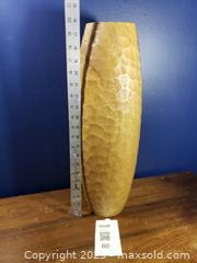 MaxSold Auction: Hand-Carved Tall Wooden Floor Vase, 20.5 in - Pickering (Ontario, Canada) SELLER MANAGED Downsizing Online Auction - Krosno Boulevard