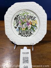 MaxSold Auction: Lord Nelson Pottery Decorative Ceramic Plate &#34;Welcome to Our Home&#34; - Pickering (Ontario, Canada) SELLER MANAGED Downsizing Online Auction - Krosno Boulevard