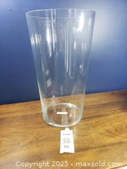 MaxSold Auction: Tall Clear Cylindrical Glass Hurricane Vase, 46 cm (Ikea) - Pickering (Ontario, Canada) SELLER MANAGED Downsizing Online Auction - Krosno Boulevard