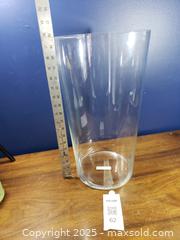 MaxSold Auction: Tall Clear Cylindrical Glass Hurricane Vase, 46 cm (Ikea) - Pickering (Ontario, Canada) SELLER MANAGED Downsizing Online Auction - Krosno Boulevard