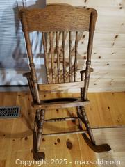 MaxSold Auction: Wooden Rocking Chair - Pickering (Ontario, Canada) SELLER MANAGED Downsizing Online Auction - Krosno Boulevard