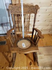 MaxSold Auction: Wooden Rocking Chair - Pickering (Ontario, Canada) SELLER MANAGED Downsizing Online Auction - Krosno Boulevard