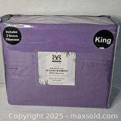 MaxSold Auction: Bibb Luxury Bamboo King Sheet Set - Riverview (Florida, USA) SELLER MANAGED Downsizing Online Auction - Holly Heath Drive