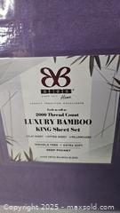 MaxSold Auction: Bibb Luxury Bamboo King Sheet Set - Riverview (Florida, USA) SELLER MANAGED Downsizing Online Auction - Holly Heath Drive