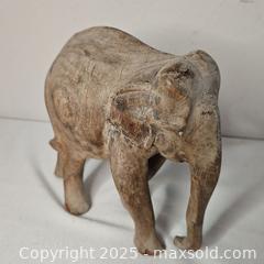 MaxSold Auction: Hand Carved Wooden Elephant - Riverview (Florida, USA) SELLER MANAGED Downsizing Online Auction - Holly Heath Drive