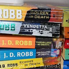 MaxSold Auction: J. D. Robb Lot Of 40 Paperback Books - Riverview (Florida, USA) SELLER MANAGED Downsizing Online Auction - Holly Heath Drive