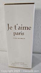 MaxSold Auction: Je T’aime Paris Women’s Perfume  - Riverview (Florida, USA) SELLER MANAGED Downsizing Online Auction - Holly Heath Drive