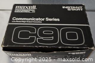 MaxSold Auction: Maxell C90 Industrial Series Cassettes - Riverview (Florida, USA) SELLER MANAGED Downsizing Online Auction - Holly Heath Drive