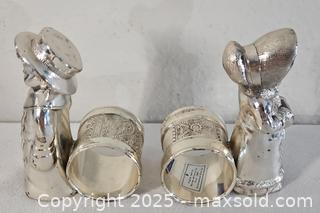MaxSold Auction: Meridan Silver Co Boy Girl Napkin Rings - Riverview (Florida, USA) SELLER MANAGED Downsizing Online Auction - Holly Heath Drive