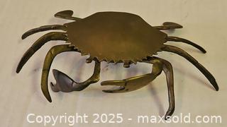 MaxSold Auction: Small Vintage Brass Crab - Riverview (Florida, USA) SELLER MANAGED Downsizing Online Auction - Holly Heath Drive
