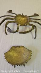 MaxSold Auction: Small Vintage Brass Crab - Riverview (Florida, USA) SELLER MANAGED Downsizing Online Auction - Holly Heath Drive