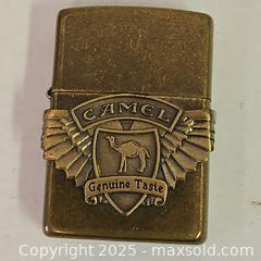 MaxSold Auction: Vtg Brass Camel Zippo Biker Wing Lighter - Riverview (Florida, USA) SELLER MANAGED Downsizing Online Auction - Holly Heath Drive