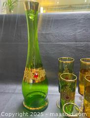 MaxSold Auction: Bohemian liquor decanter set   - Markham (Ontario, Canada) SELLER MANAGED Downsizing Online Auction - Loring Crescent