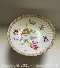 MaxSold Auction: Dresden footed bowl - Markham (Ontario, Canada) SELLER MANAGED Downsizing Online Auction - Loring Crescent