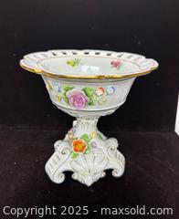 MaxSold Auction: Dresden porcelain compote or centerpiece bowl - Markham (Ontario, Canada) SELLER MANAGED Downsizing Online Auction - Loring Crescent