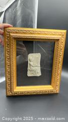 MaxSold Auction: Framed Mesopotamian terracotta plaque  - Markham (Ontario, Canada) SELLER MANAGED Downsizing Online Auction - Loring Crescent