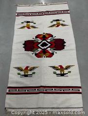 MaxSold Auction: Hand woven aztec rug  - Markham (Ontario, Canada) SELLER MANAGED Downsizing Online Auction - Loring Crescent