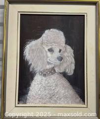 MaxSold Auction: Portrait painting of a white poodle - Markham (Ontario, Canada) SELLER MANAGED Downsizing Online Auction - Loring Crescent