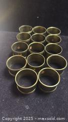 MaxSold Auction: Set of 14 brass napkin rings - Markham (Ontario, Canada) SELLER MANAGED Downsizing Online Auction - Loring Crescent