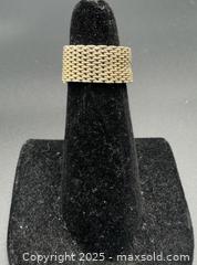 MaxSold Auction: Sterling Silver mesh ring size 6 - Markham (Ontario, Canada) SELLER MANAGED Downsizing Online Auction - Loring Crescent