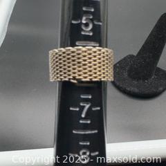 MaxSold Auction: Sterling Silver mesh ring size 6 - Markham (Ontario, Canada) SELLER MANAGED Downsizing Online Auction - Loring Crescent