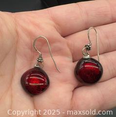 MaxSold Auction: Sterling silver necklace with glass pendant and earrings  - Markham (Ontario, Canada) SELLER MANAGED Downsizing Online Auction - Loring Crescent