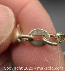 MaxSold Auction: Sterling silver necklace with glass pendant and earrings  - Markham (Ontario, Canada) SELLER MANAGED Downsizing Online Auction - Loring Crescent