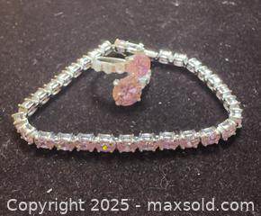 MaxSold Auction: Sterling silver tennis bracelet &#38; ring  - Markham (Ontario, Canada) SELLER MANAGED Downsizing Online Auction - Loring Crescent