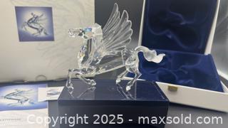 MaxSold Auction: Swarovski pegasus with box, certificate and stand  - Markham (Ontario, Canada) SELLER MANAGED Downsizing Online Auction - Loring Crescent
