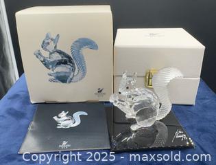 MaxSold Auction: Swarovski squirrel in box, mirror and certificate - Markham (Ontario, Canada) SELLER MANAGED Downsizing Online Auction - Loring Crescent