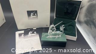 MaxSold Auction: Swarovski unicorn with box, certificate and stand - Markham (Ontario, Canada) SELLER MANAGED Downsizing Online Auction - Loring Crescent