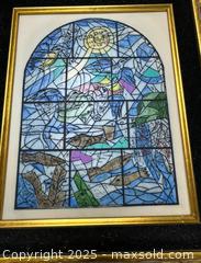 MaxSold Auction: Tribe of Simeon&#34; stained-glass window by Marc Chagall - Markham (Ontario, Canada) SELLER MANAGED Downsizing Online Auction - Loring Crescent