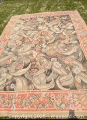 MaxSold Auction: Vintage Aubusson area rug  - Markham (Ontario, Canada) SELLER MANAGED Downsizing Online Auction - Loring Crescent