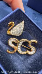 MaxSold Auction: Vintage swarovski brooches in box - Markham (Ontario, Canada) SELLER MANAGED Downsizing Online Auction - Loring Crescent