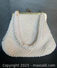 MaxSold Auction: Vintage white beaded evening bag - Markham (Ontario, Canada) SELLER MANAGED Downsizing Online Auction - Loring Crescent