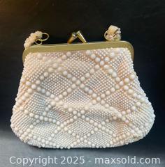 MaxSold Auction: Vintage white beaded evening bag - Markham (Ontario, Canada) SELLER MANAGED Downsizing Online Auction - Loring Crescent