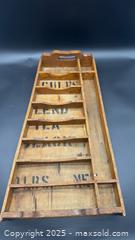 MaxSold Auction: Vintage wooden counter or wall display rack - Markham (Ontario, Canada) SELLER MANAGED Downsizing Online Auction - Loring Crescent