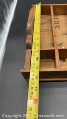 MaxSold Auction: Vintage wooden counter or wall display rack - Markham (Ontario, Canada) SELLER MANAGED Downsizing Online Auction - Loring Crescent