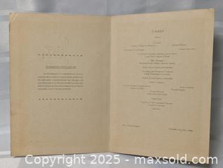 MaxSold Auction: 1944 ALASKA CNR JASPER TRAIN DINNER MENU - Kingston (Ontario, Canada) SELLER MANAGED Downsizing Online Auction - Rosemund Crescent