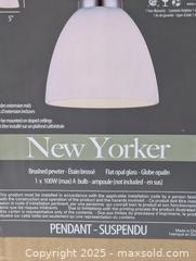 MaxSold Auction: NEW YORKER HANGING PENDANT LIGHT - Kingston (Ontario, Canada) SELLER MANAGED Downsizing Online Auction - Rosemund Crescent